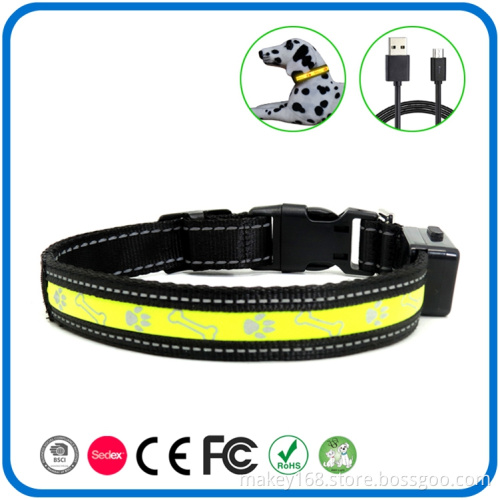 Night Safety Pet Dog Training Collars Light